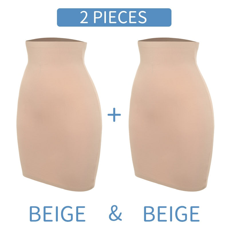 Seamless High Waist Tummy Control Half Slip Underwear for Women - Slimming Shapewear