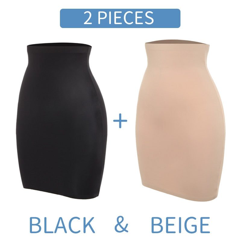 Seamless High Waist Tummy Control Half Slip Underwear for Women - Slimming Shapewear