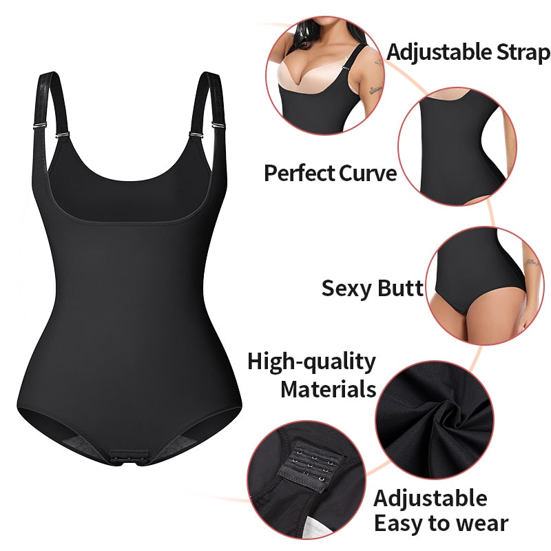 Slimming Shapewear Body Shaper Thong Waist Trainer for Women, Tummy Control Corset