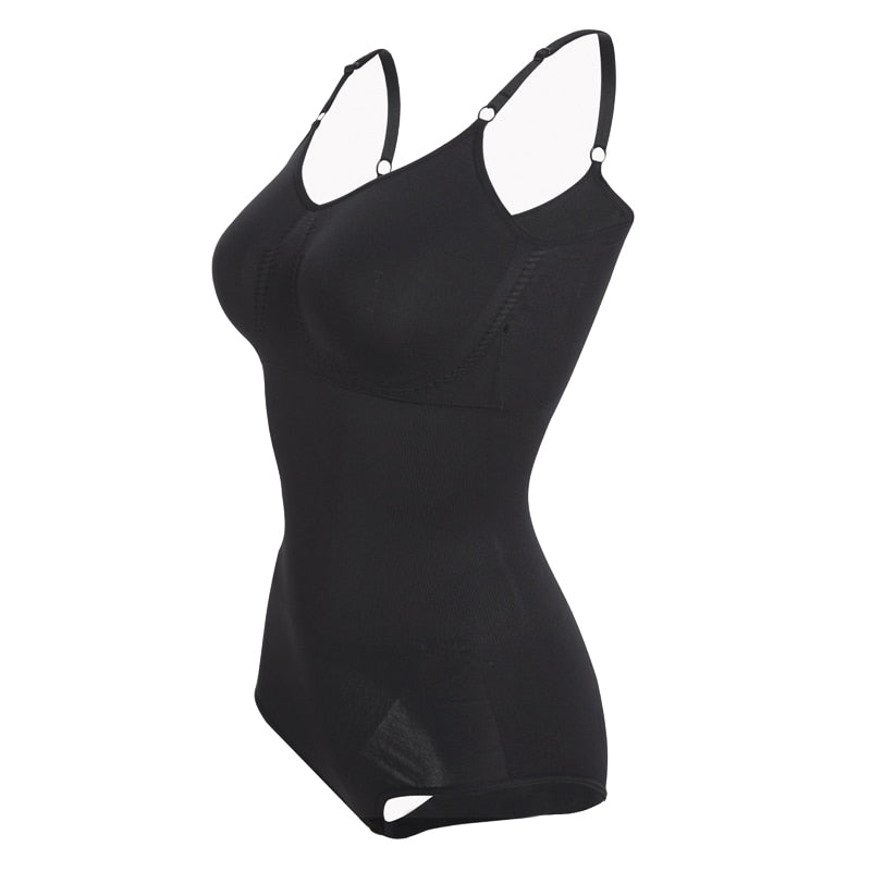 Seamless Full Body Shaper Bodysuit for Women - Tummy Control Waist Trainer and Abdomen Shapewear
