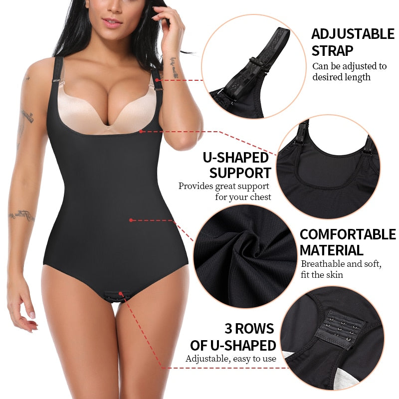 Slimming Shapewear Body Shaper Thong Waist Trainer for Women, Tummy Control Corset