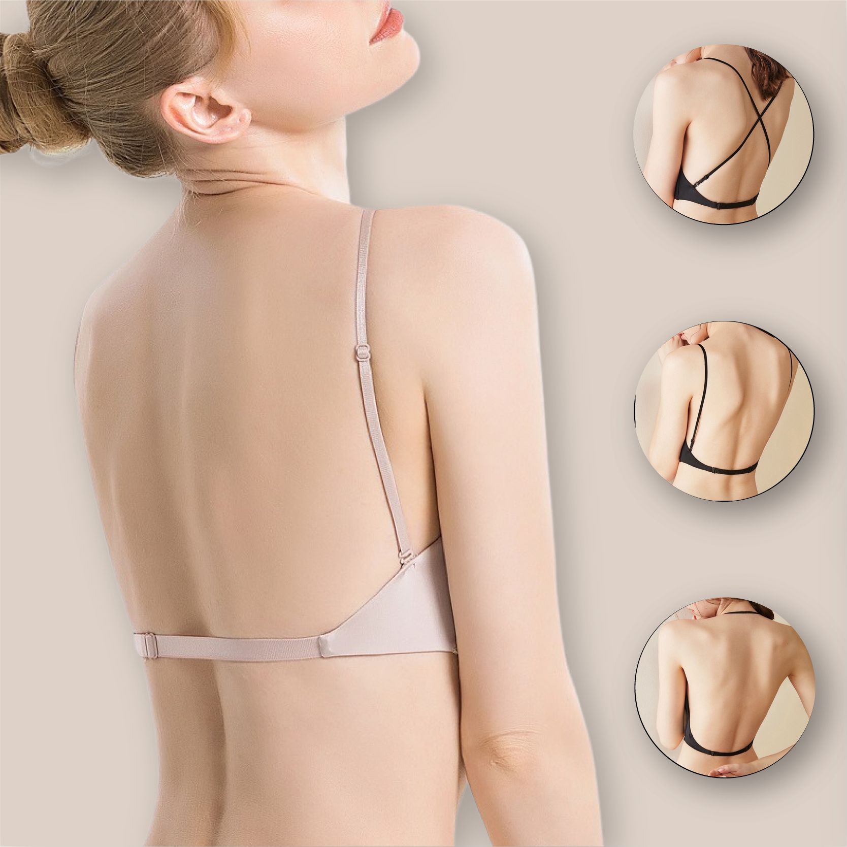 Magic Bra Backless Bralette Bra Best Bra For Low Back Dress Halter Neck Top Open Back Bra